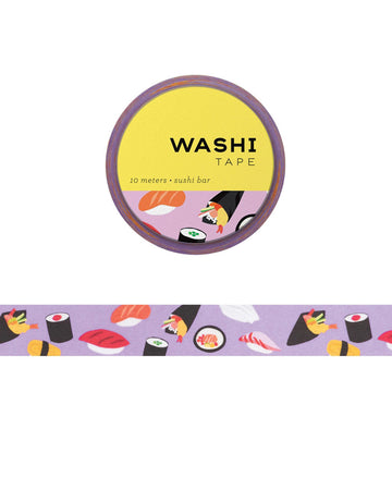washi tape with sushi print