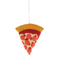 felt pizza slice ornament