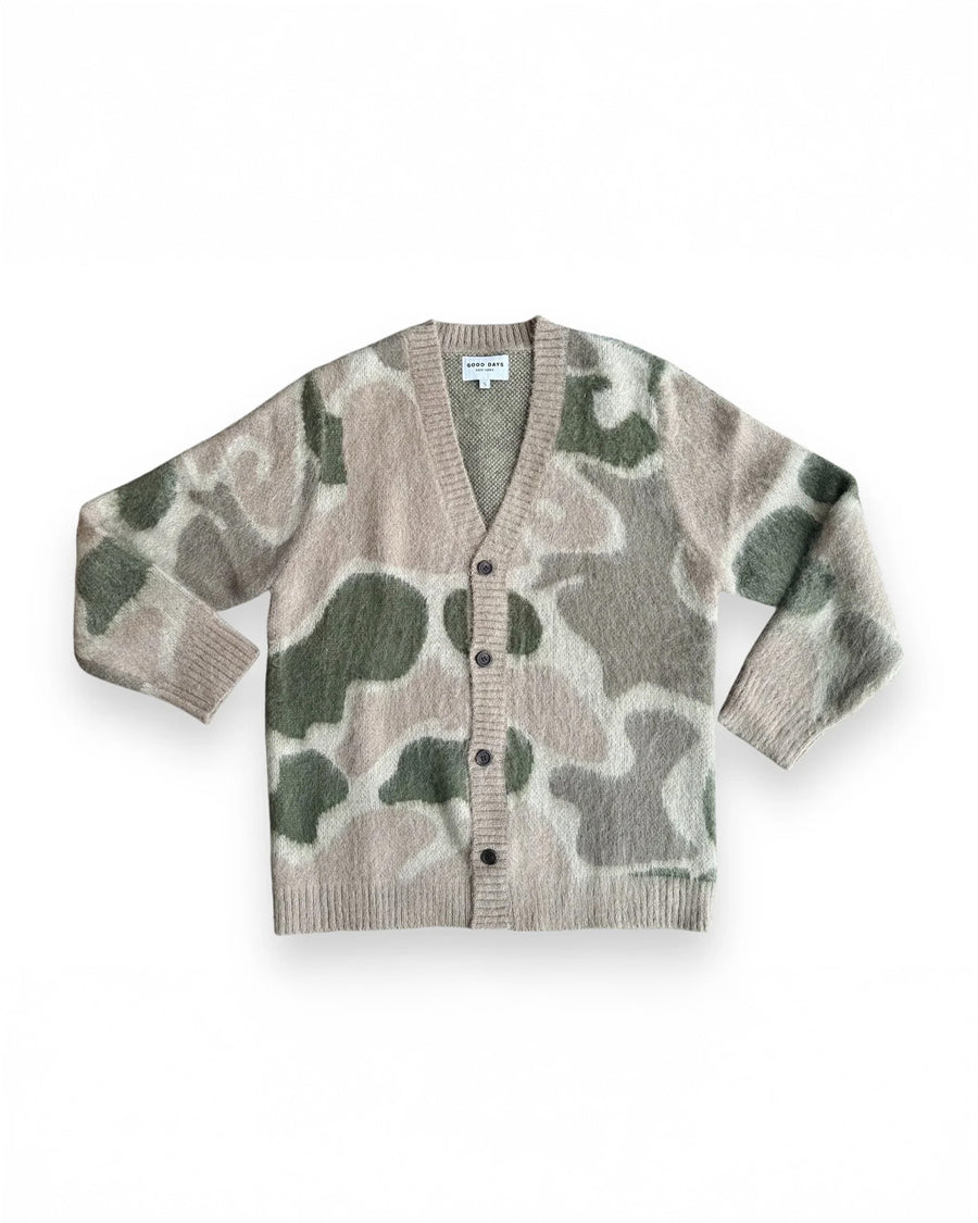 Camo Mohair Cardigan – ban.do