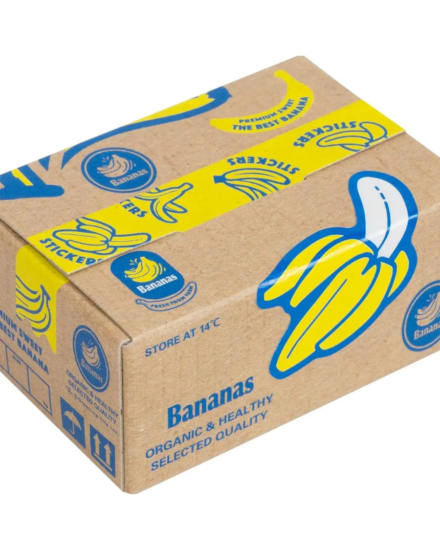 sealed box of 40 banana holographic stickers