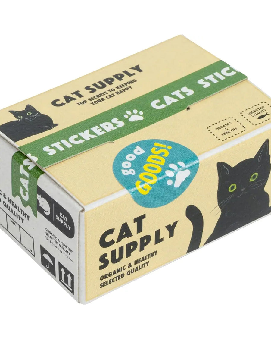 sealed box of 40 cat supply holographic stickers