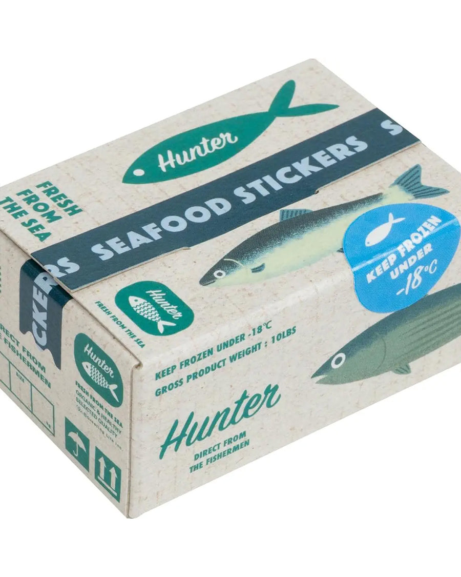 sealed box of 40 fish holographic stickers