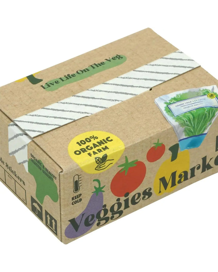 sealed box of 40 veggies holographic stickers