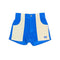 two-tone corduroy shorts in sand and bright blue