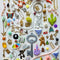 assorted jewelry pieces on a white background