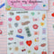 daydream realistic sticker sheet