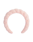 light pink puff spa headband