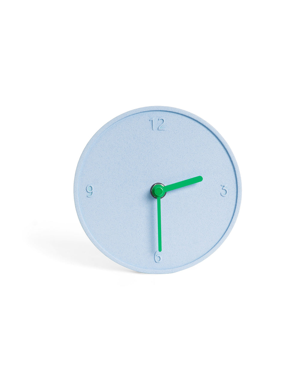 Light Blue Raw Round Clock – ban.do