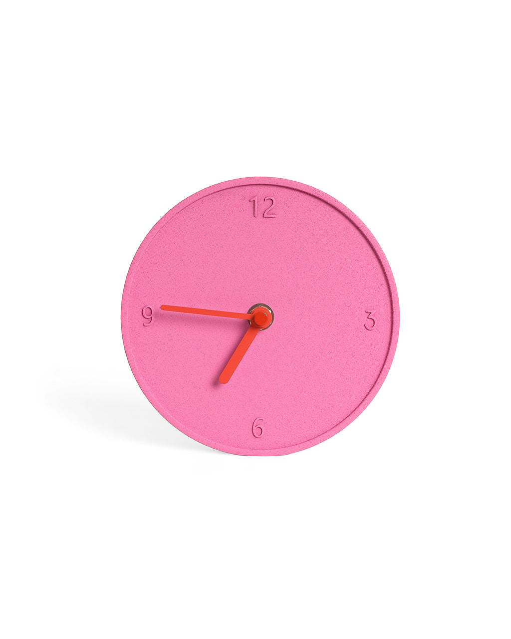 Pink Raw Round Clock – ban.do