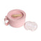 pink reusable bento box with foldable reusable soup