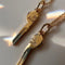 separated gold set of two best friends key necklace