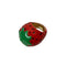 red strawberry enamel dome ring