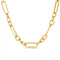 gold mixed link necklace