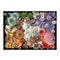 completed 1000 piece puzzle with colorful realistic mushrooms