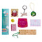 example of items in advent calendar: keychain, bookmark, ornaments, pin