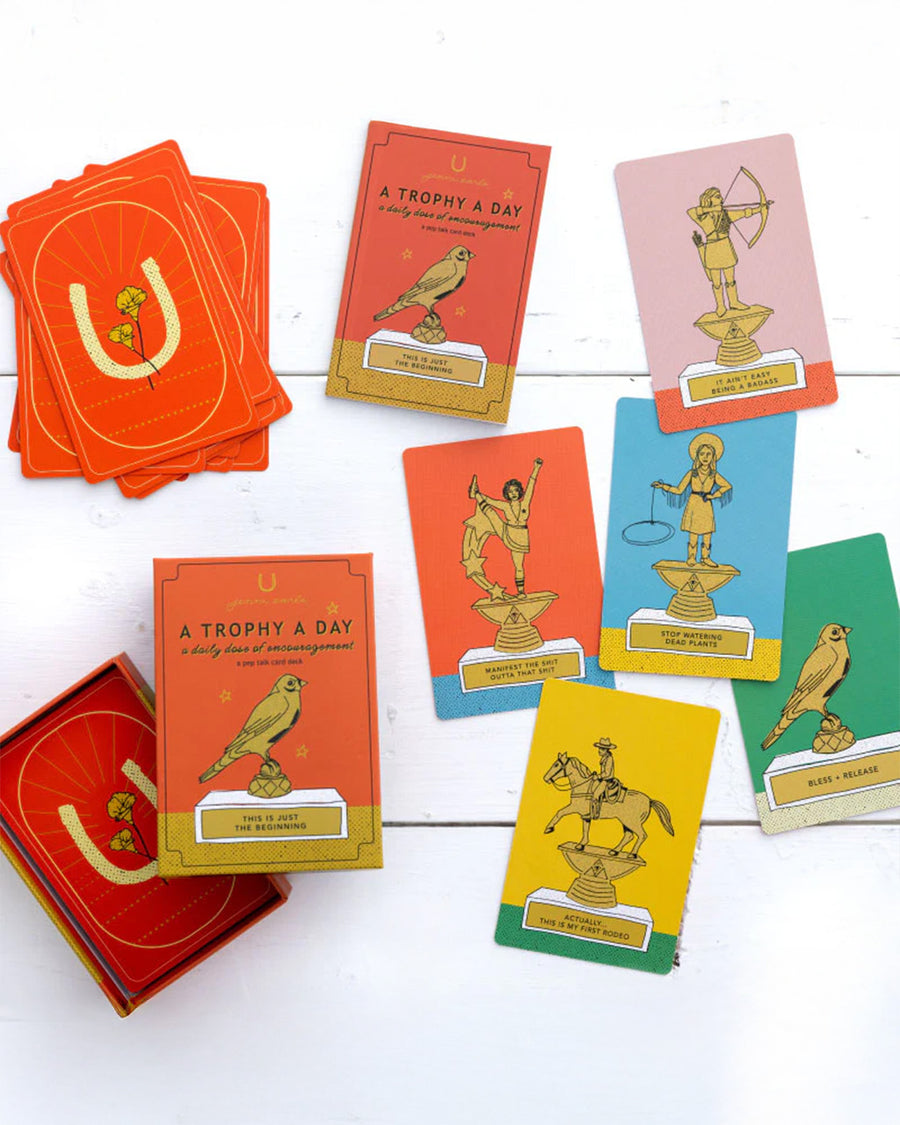 scattered trophy a day card deck and booklet