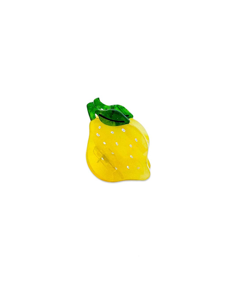 mini lemon shaped hair clip