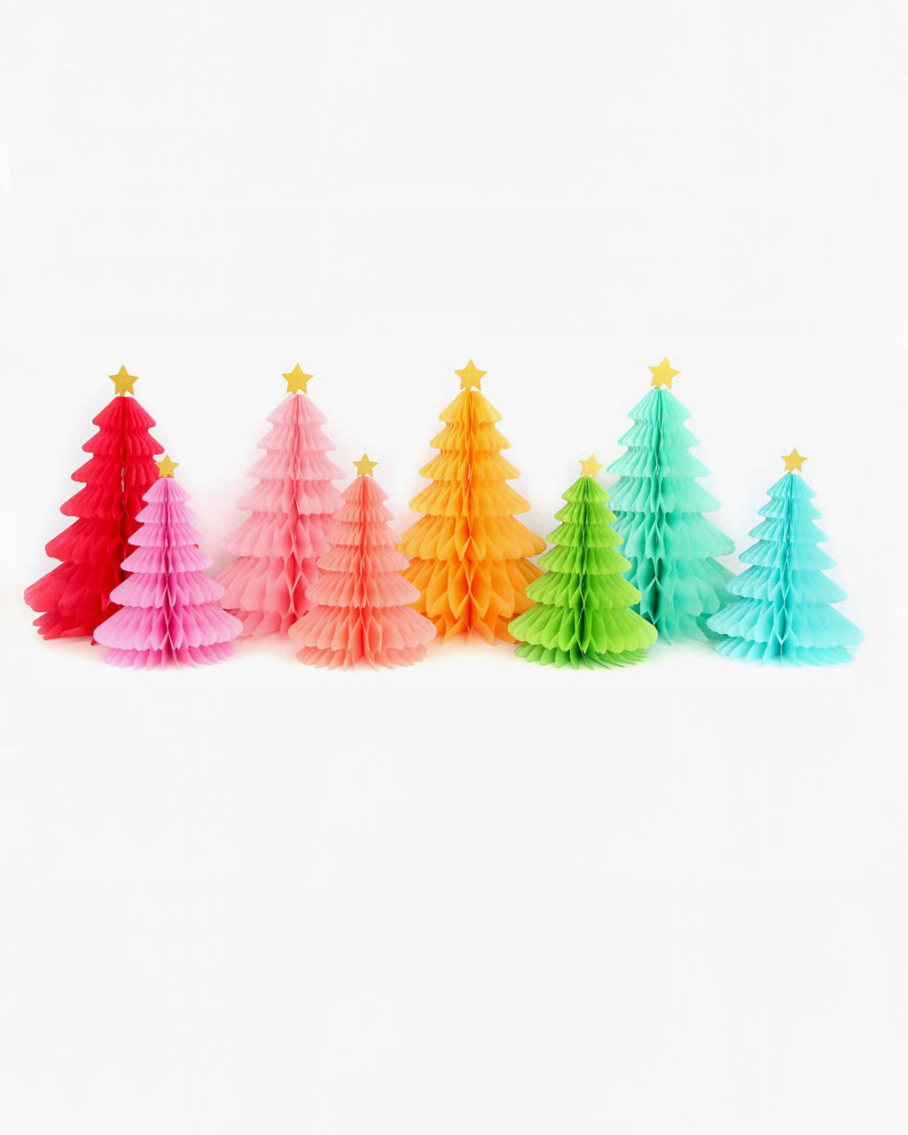 Rainbow Honeycomb Trees - Set Of 8 – ban.do