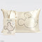 cream silk pillowcase with mickey mouse sketch profile