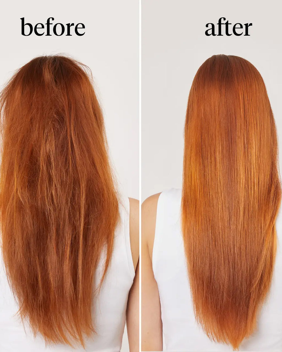 before and after model pictures with the conditioner treatment