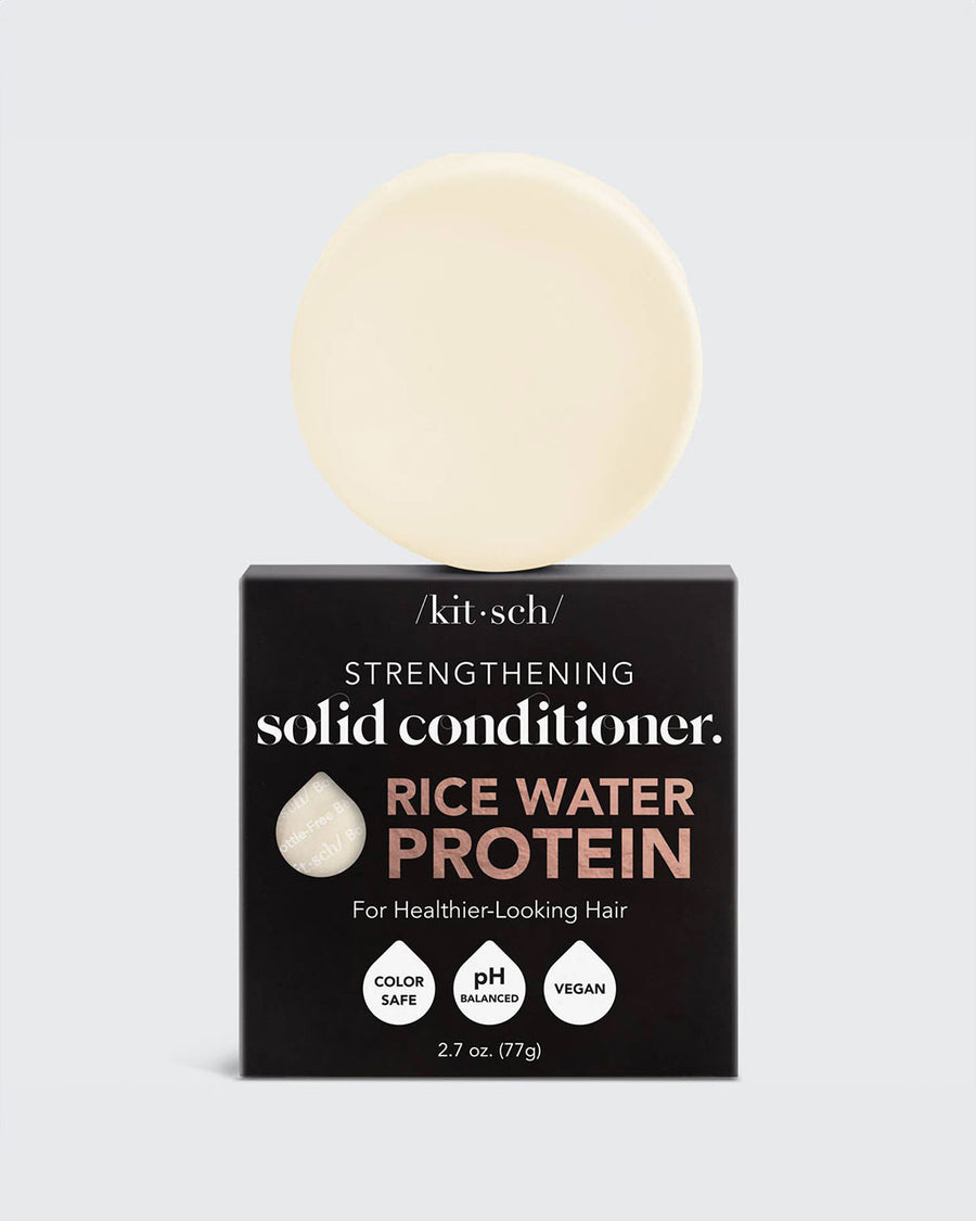 packaged rice water protein solid conditioner