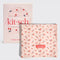 light pink large absorbent XL hair towel with all over cherry print