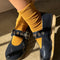 model wearing mustard breezy sneaker socks