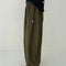 side view of model wearing olive green parachute cotton pants