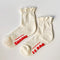 vanilla ruffle socks