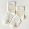 white socks with thin sky blue stripes