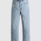 light wash ribcage straight ankle jeans