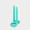 turquoise double ended twist candlestick