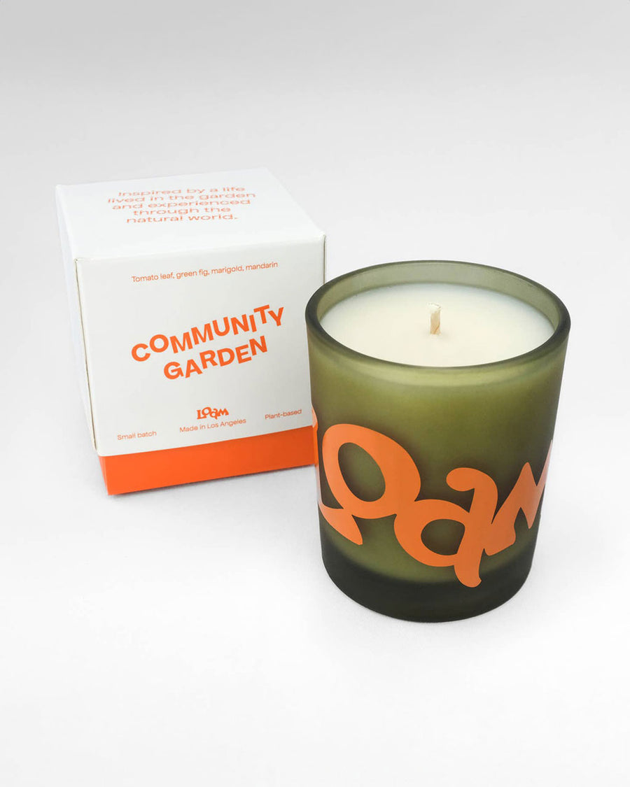 fruit and veggie scented candle and package