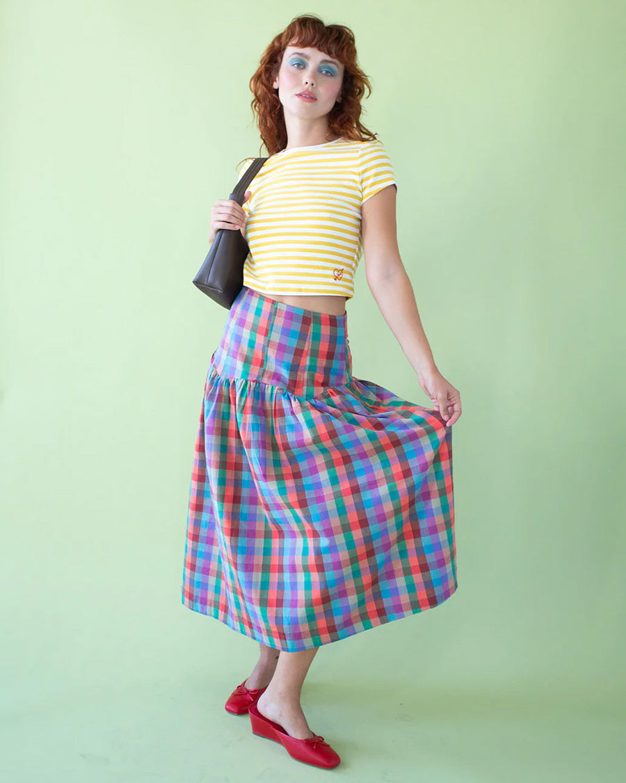 Penny Skirt - Colorburst Plaid – ban.do