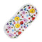 white makeup eraser with colorful wildflower print
