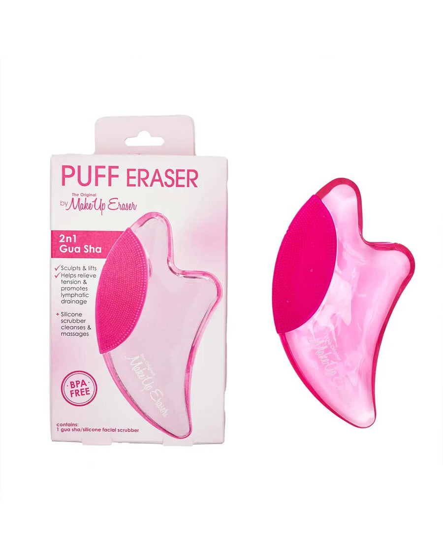 puff eraser hot pink 2n1 gua sha