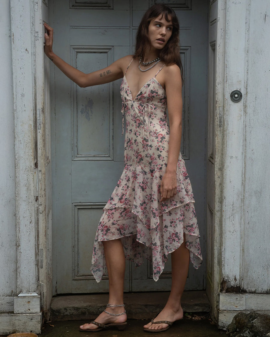 Elsie Pink Midi Dress – ban.do