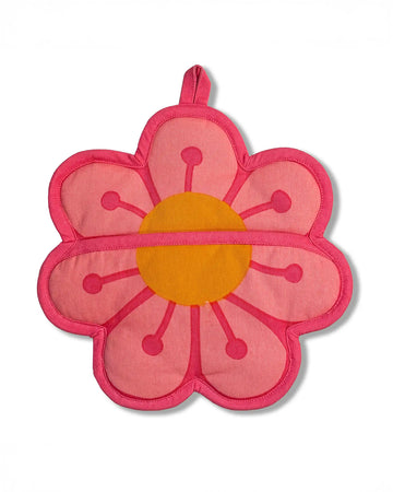 pink blossom pocket pot holder