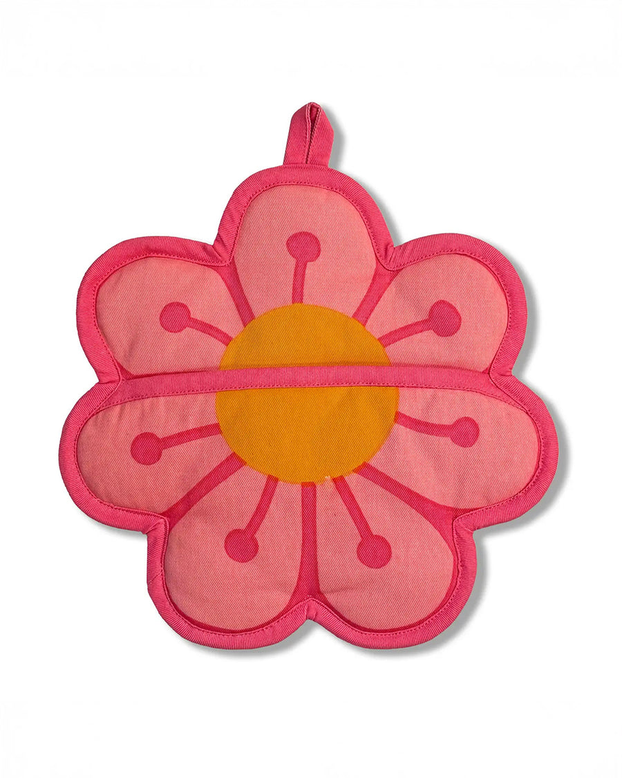 pink blossom pocket pot holder