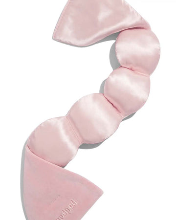 light pink silk eye mask