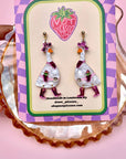 goose earrings dress in pink cowgirl outfit on not picasso card
