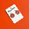 packaged tomato slice dangle earrings