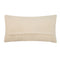 back view of rectangular yellow butter throw pillow