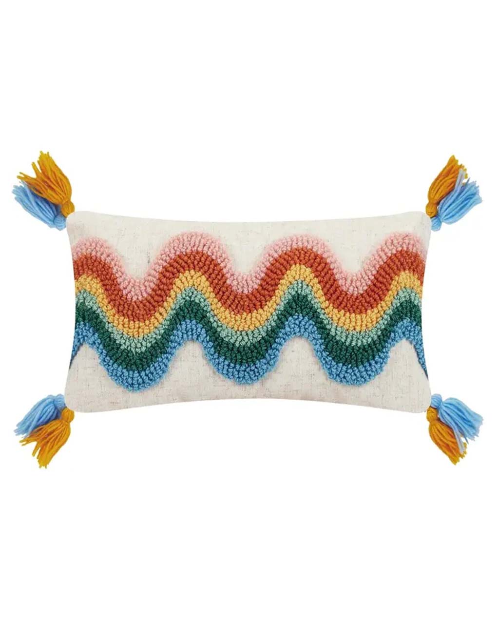 Rainbow Wave Hook Pillow ban.do