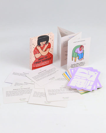 How To Trust Yourself: An Anxiety Deck separated and displayed