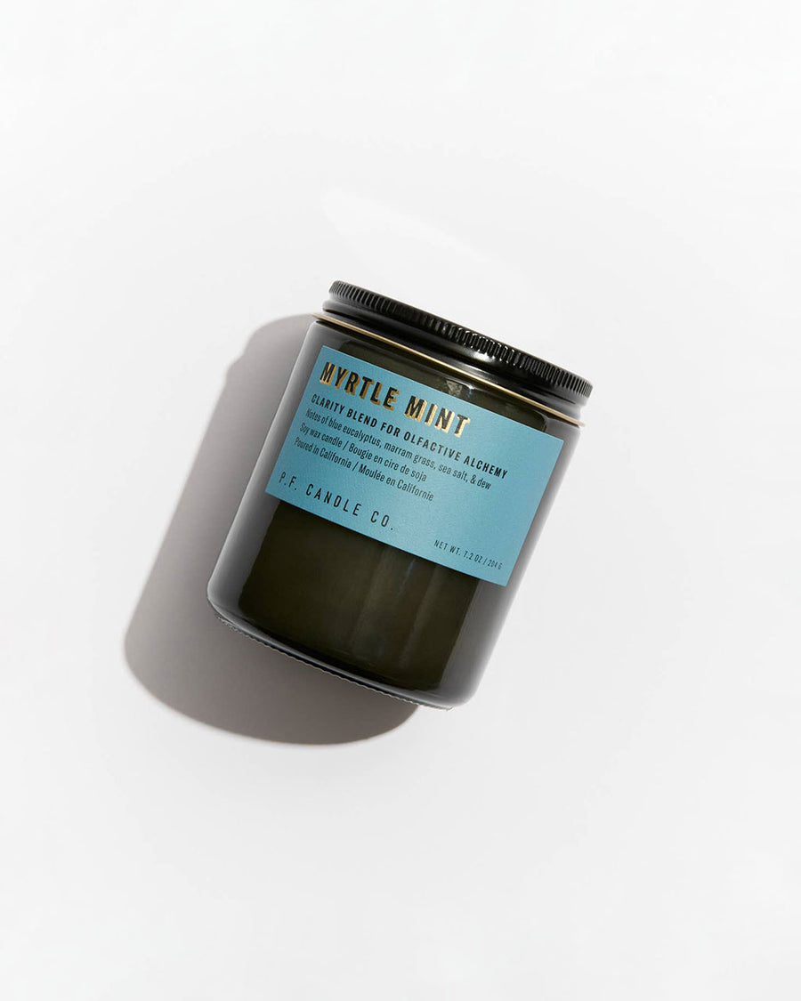 myrtle mint scented candle