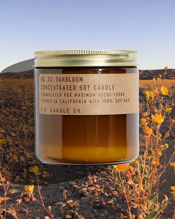 12.5 oz large concentrated candle in sunbloom