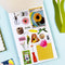 interior of gardening and floral sticker book