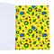 yellow peanuts holiday themed wrapping paper