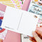 backside of haricot vert daydreams sticker post cards